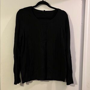 Talbots Black Long Sleeve Sweater Top